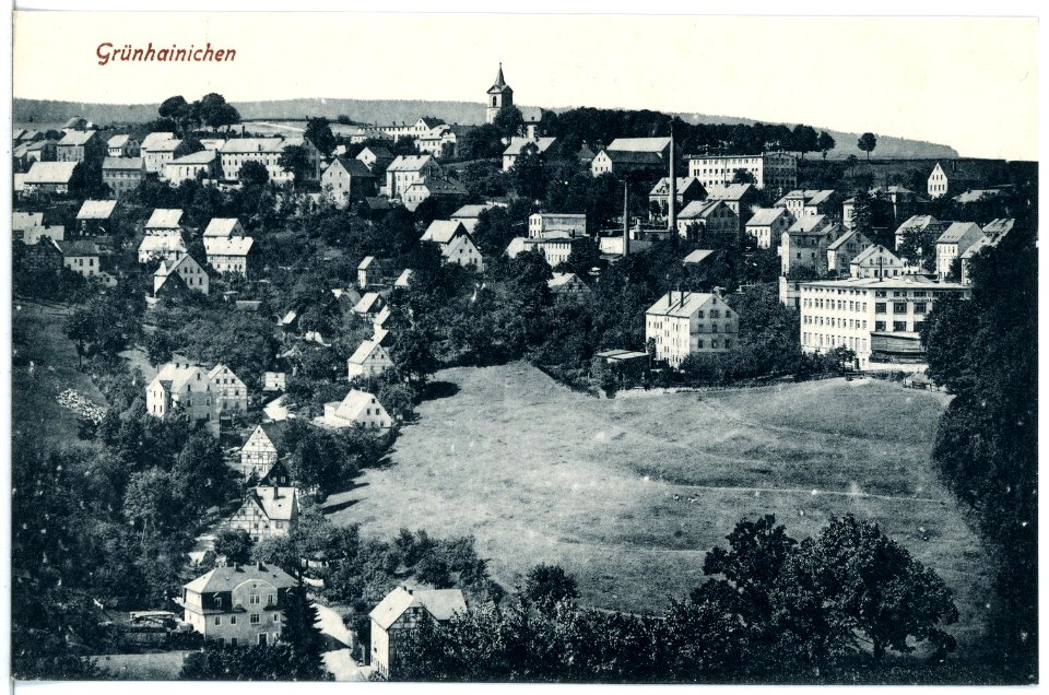 21167-Grünhainichen-1919-Blick auf Grünhainichen-Brück & Sohn Kunstverlag