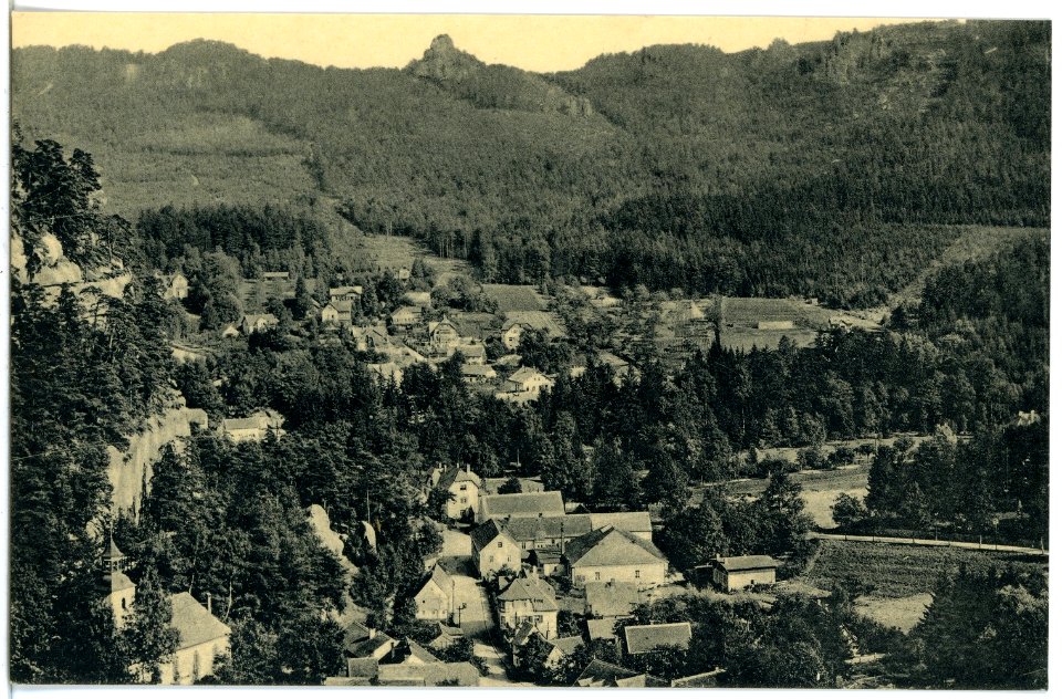 21306-Oybin-1919-Blick auf Oybin-Brück & Sohn Kunstverlag