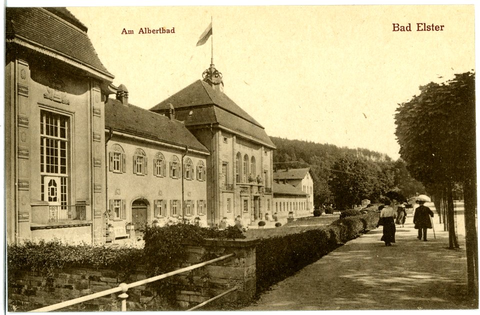20613-Bad Elster-1917-Albertbad-Brück & Sohn Kunstverlag