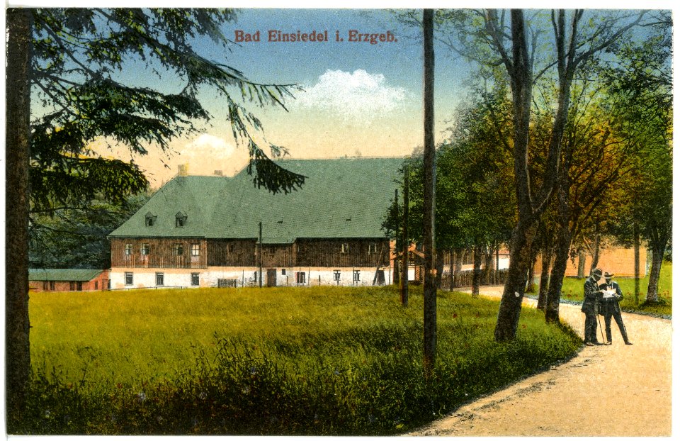 21118-Deutsch-Einsiedel-1919-Blick auf Deutsch-Einsiedel-Brück & Sohn Kunstverlag