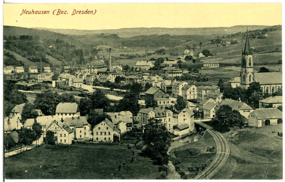 21133-Neuhausen-1919-Blick auf Neuhausen-Brück & Sohn Kunstverlag