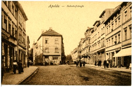 21055-Apolda-1918-Bahnhofstraße-Brück & Sohn Kunstverlag