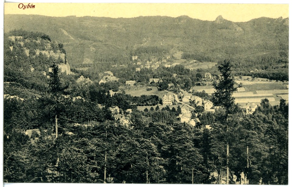 21307-Oybin-1919-Blick auf Oybin-Brück & Sohn Kunstverlag