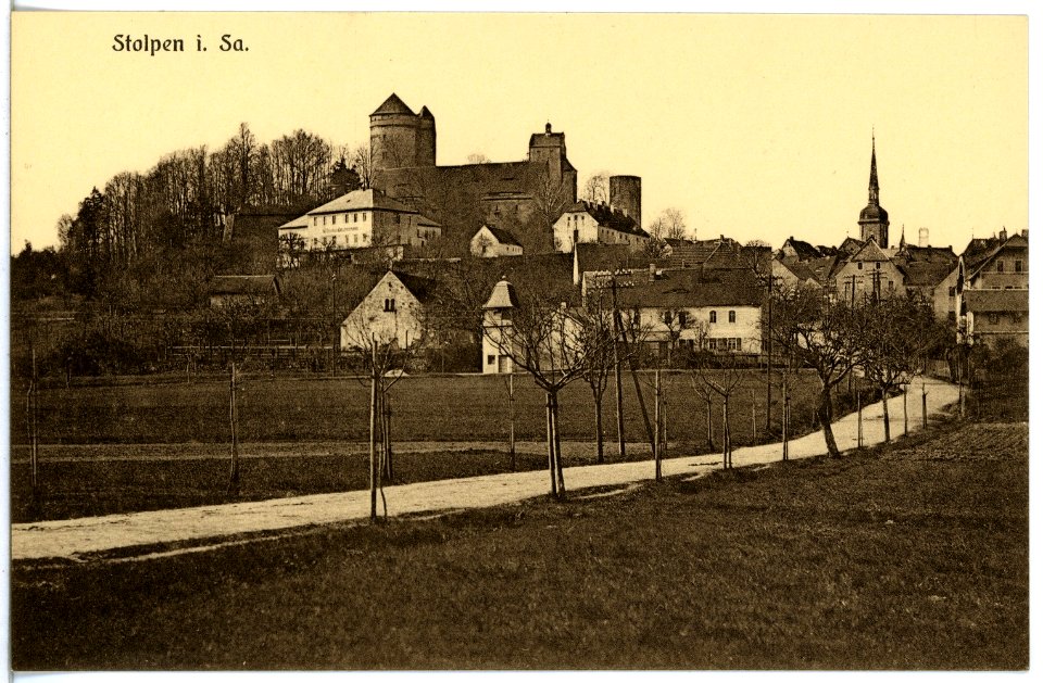 20807-Stolpen-1918-Blick auf Stolpen-Brück & Sohn Kunstverlag