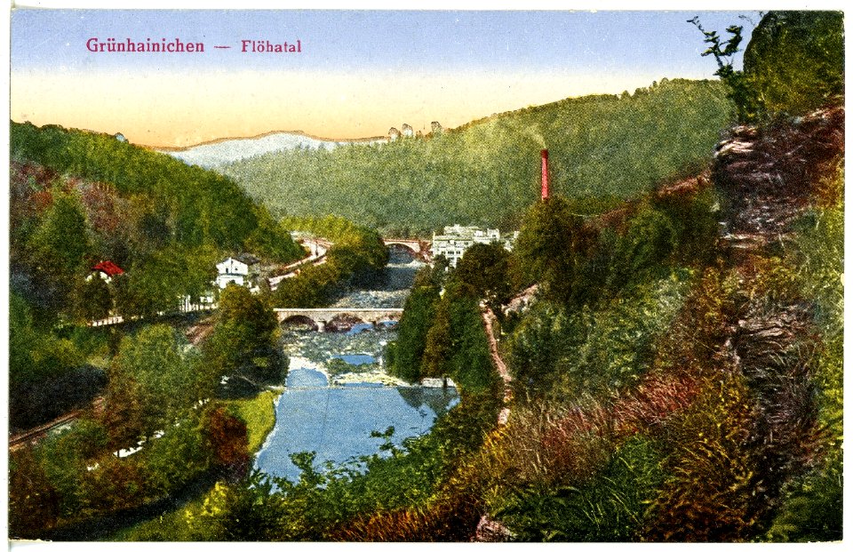 21169-Grünhainichen-1919-Flöhatal-Brück & Sohn Kunstverlag