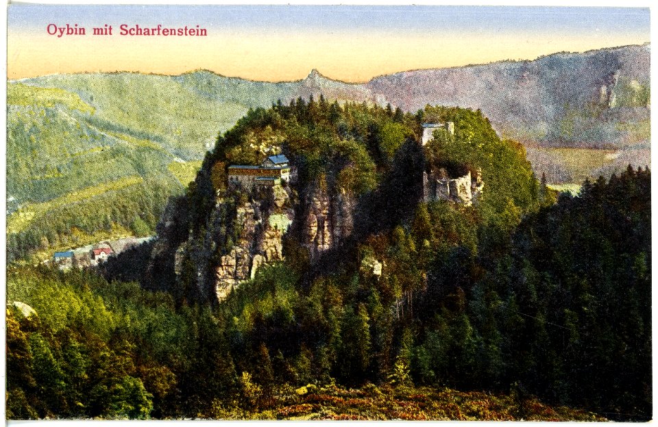 21334-Oybin-1919-Berg Oybin mit Scharfenstein-Brück & Sohn Kunstverlag