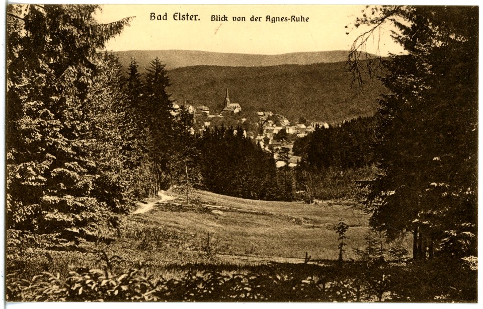20515-Bad Elster-1917-Blick von der Agnes Ruhe-Brück & Sohn Kunstverlag