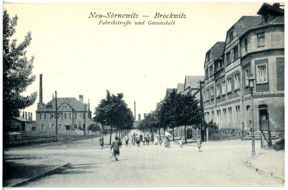 20804-Neusörnewitz-1918-Fabrikstraße und Gasanstalt-Brück & Sohn Kunstverlag