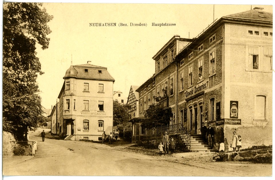 21122-Neuhausen-1919-Hauptstraße-Brück & Sohn Kunstverlag