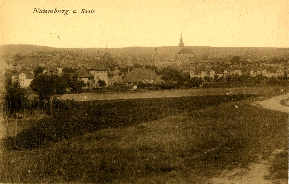 20966-Naumburg-1918-Blick auf Naumburg-Brück & Sohn Kunstverlag