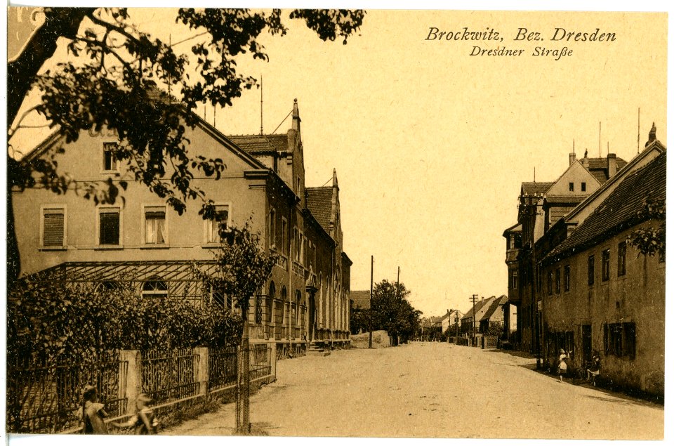 20991-Brockwitz-1918-Dresdner Straße-Brück & Sohn Kunstverlag