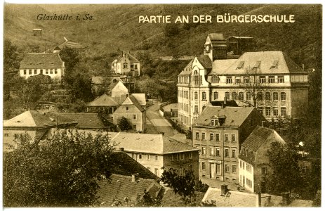 20723-Glashütte-1917-An der Bürgerschule-Brück & Sohn Kunstverlag