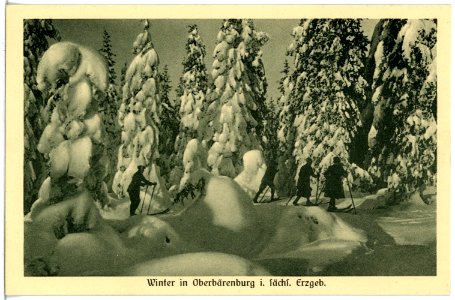 21389-Oberbärenburg-1919-im Winter-Brück & Sohn Kunstverlag
