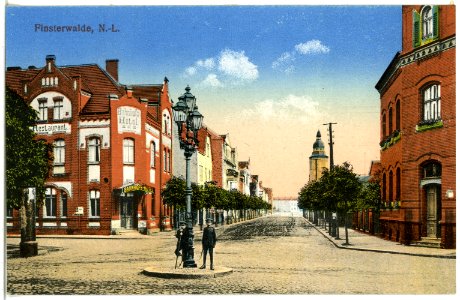 20938-Finsterwalde-1918-Bahnhofstraße-Brück & Sohn Kunstverlag