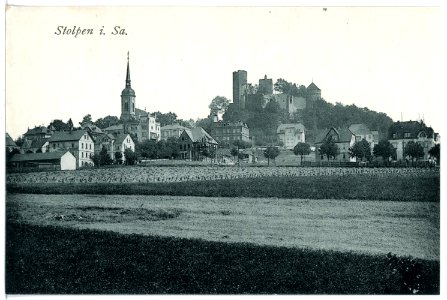 16771-Stolpen-1913-Blick auf Stolpen-Brück & Sohn Kunstverlag