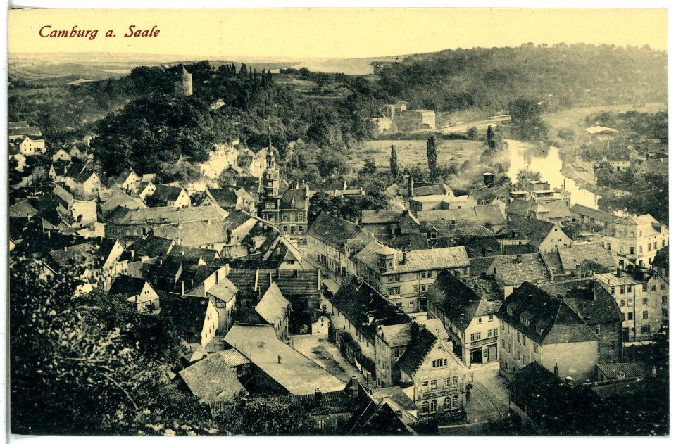 21182-Camburg-1919-Blick auf Camburg-Brück & Sohn Kunstverlag