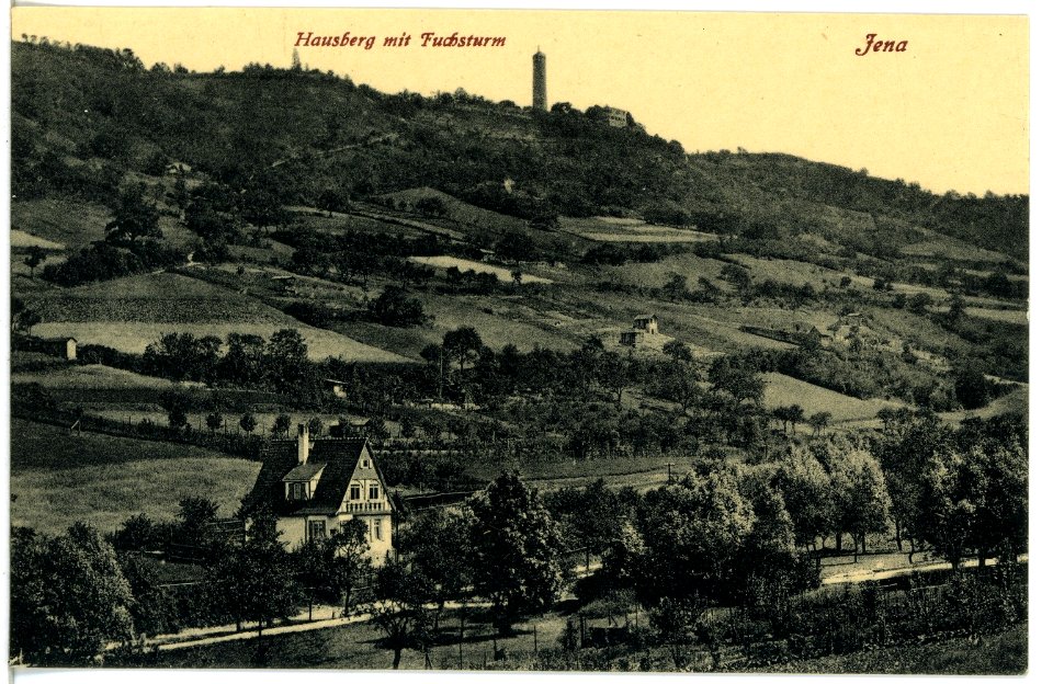 21243-Jena-1919-Hausberg mit Fuchsturm-Brück & Sohn Kunstverlag