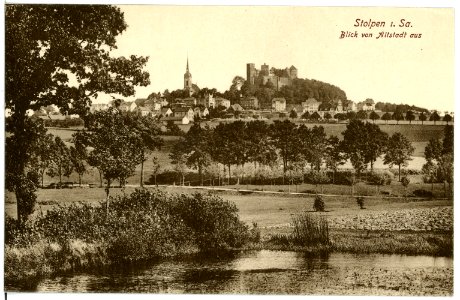 16867-Stolpen-1913-Blick von Altstadt auf Stolpen-Brück & Sohn Kunstverlag