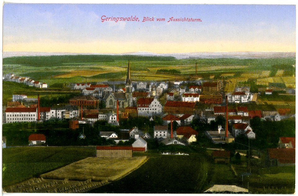 16836-Geringswalde-1913-Blick auf Geringswalde vom Aussichtsturm-Brück & Sohn Kunstverlag