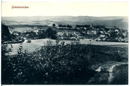 21168-Grünhainichen-1919-Blick auf Grünhainichen-Brück & Sohn Kunstverlag