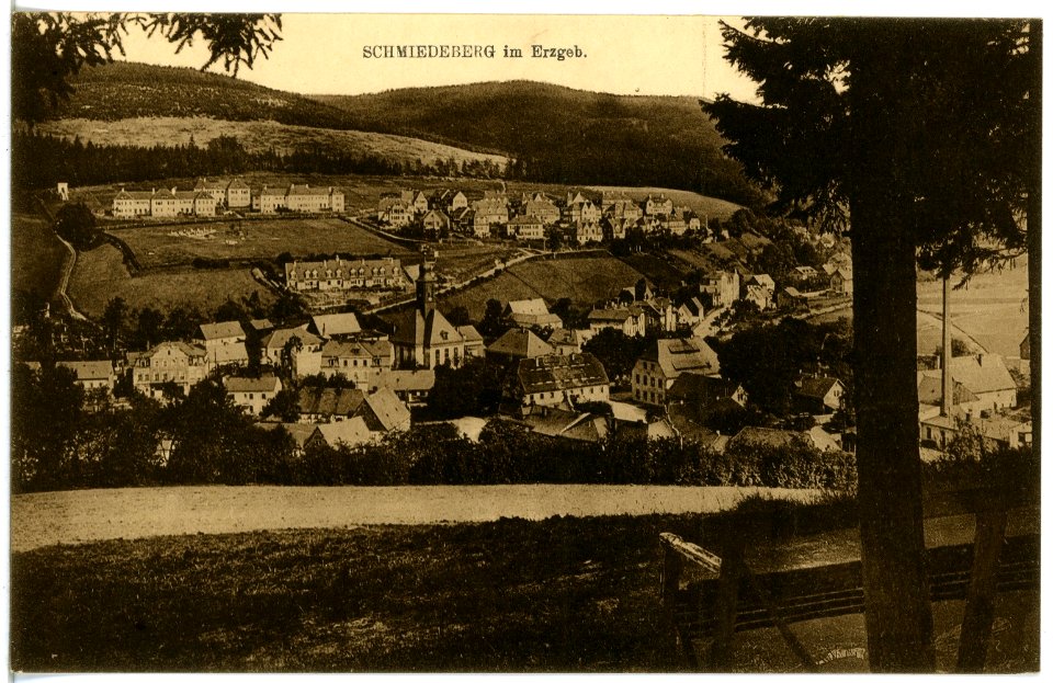 21281-Schmiedeberg-1919-Blick auf Schmiedeberg-Brück & Sohn Kunstverlag