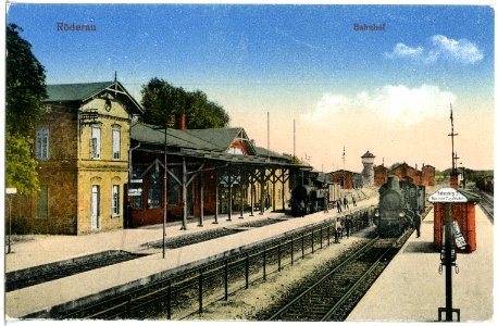 20999-Röderau-1918-Bahnhof-Brück & Sohn Kunstverlag