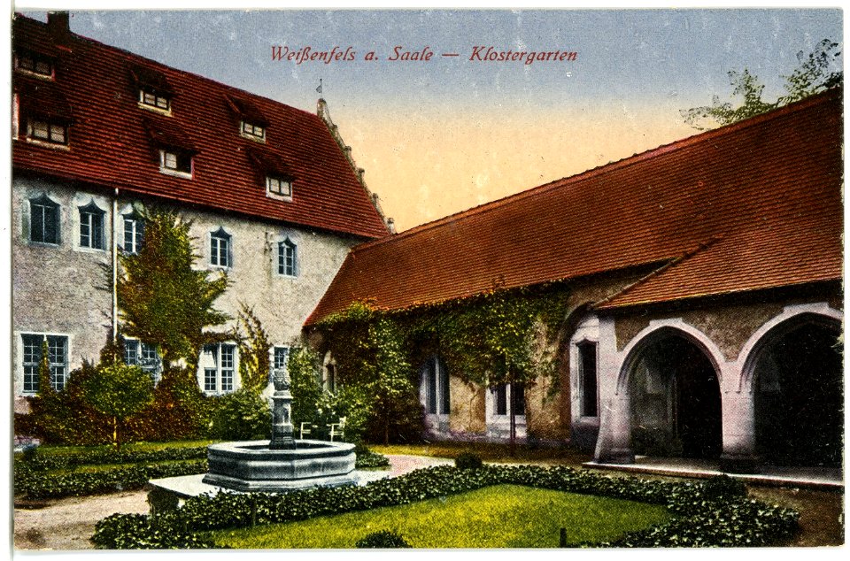 21221-Weißenfels-1919-Klostergarten-Brück & Sohn Kunstverlag