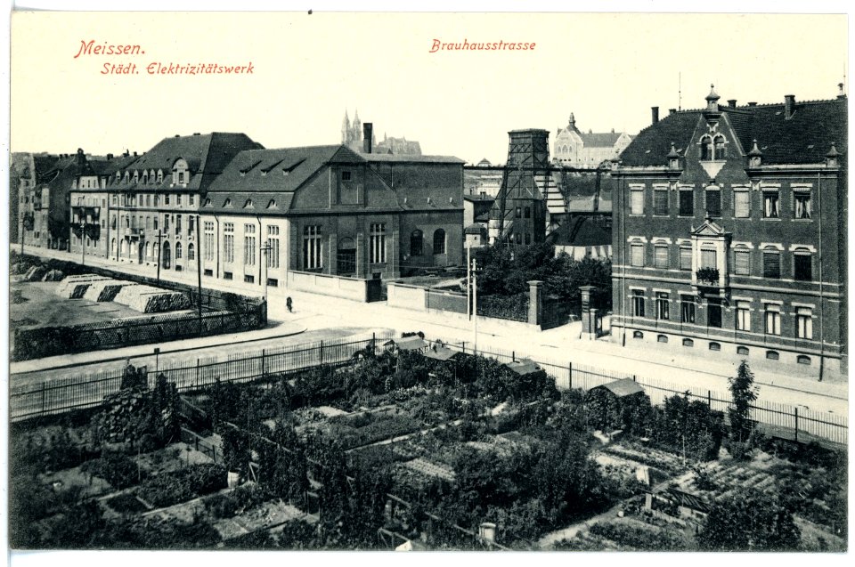 16929-Meißen-1913-Brauhausstraße - Elektrizitätswerk-Brück & Sohn Kunstverlag