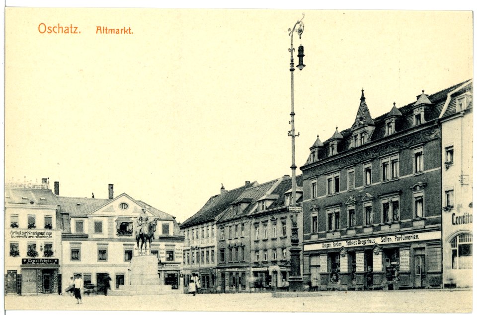 16697-Oschatz-1913-Altmarkt-Brück & Sohn Kunstverlag