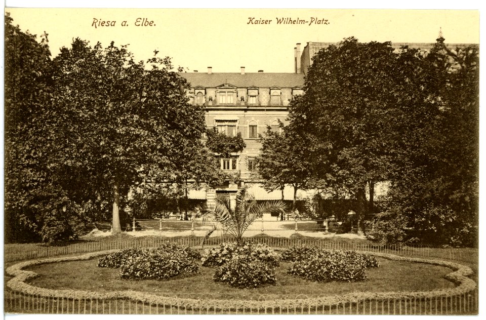 16875-Riesa-1913-Kaiser-Wilhelm-Platz-Brück & Sohn Kunstverlag
