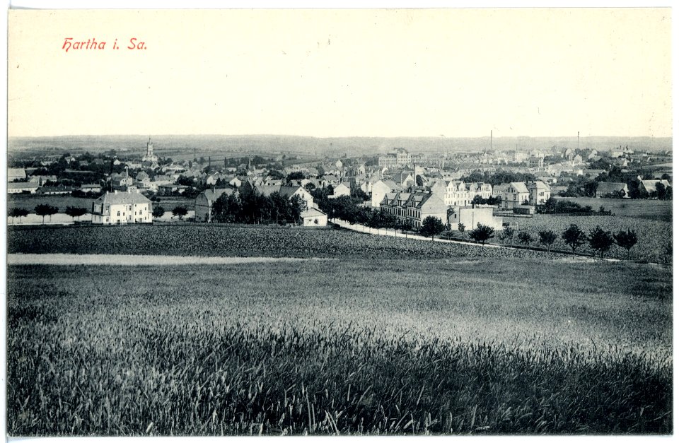 16628-Hartha-1913-Blick auf Hartha-Brück & Sohn Kunstverlag