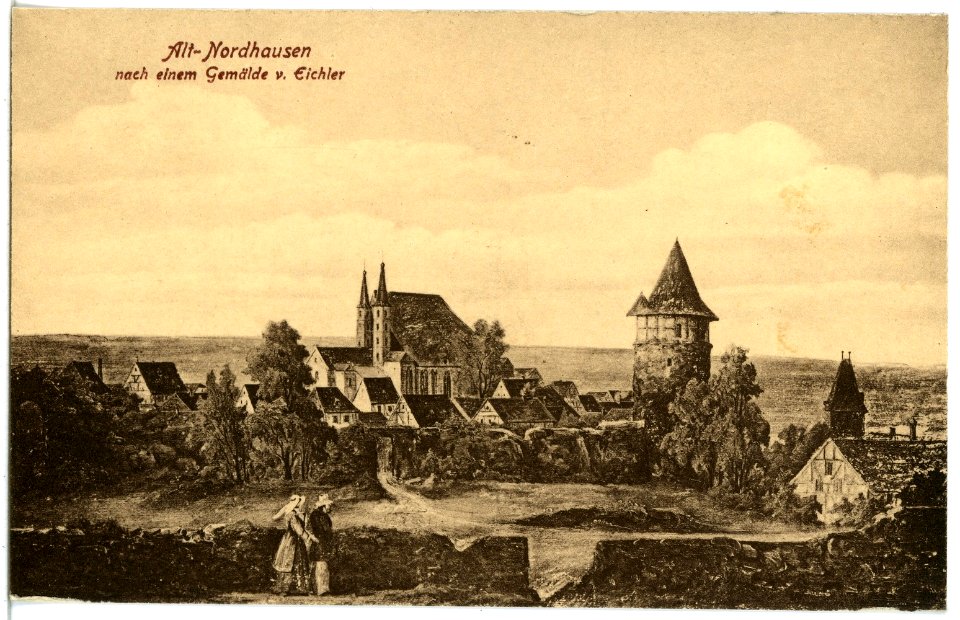 21348-Nordhausen-1919-Altnordhausen nach einem Gemälde von Eichler-Brück & Sohn Kunstverlag