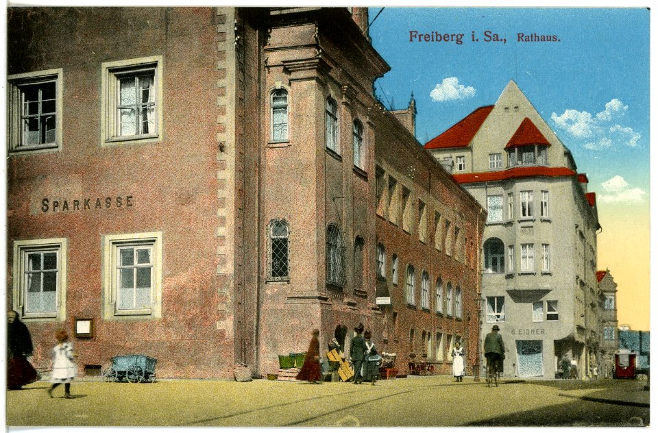 16533-Freiberg-1913-Rathaus-Brück & Sohn Kunstverlag