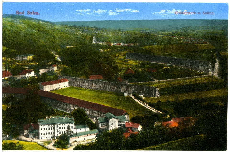 20898-Bad Sulza-1918-Gradierwerk und Saline-Brück & Sohn Kunstverlag