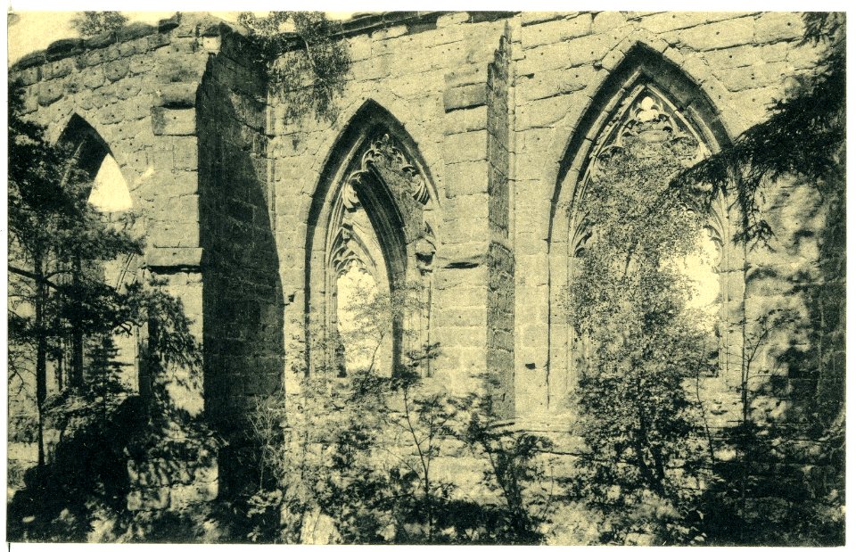 21316-Oybin-1919-Kirchruine-Brück & Sohn Kunstverlag