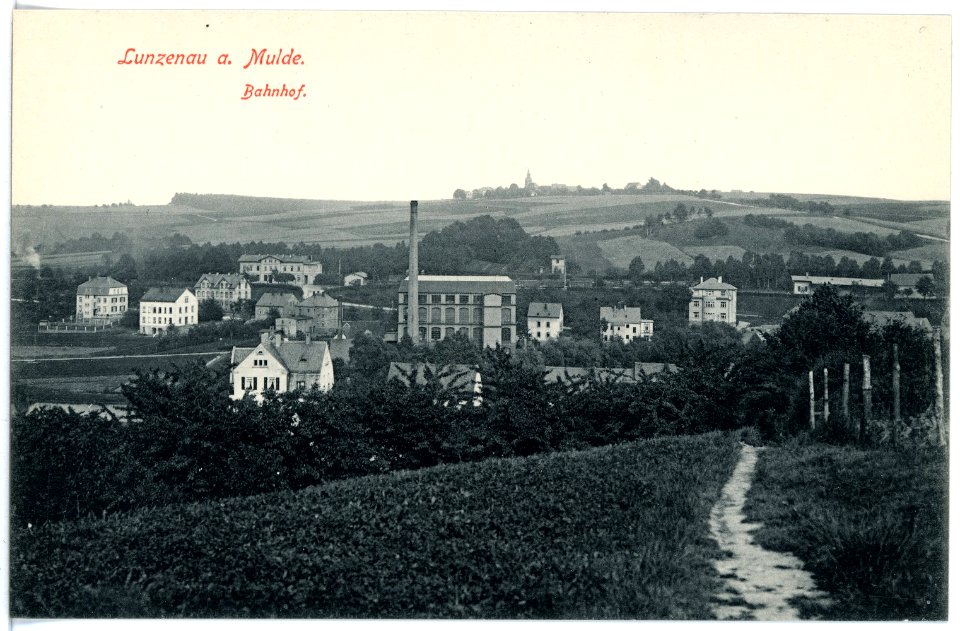 16559-Lunzenau-1913-Bahnhof-Brück & Sohn Kunstverlag