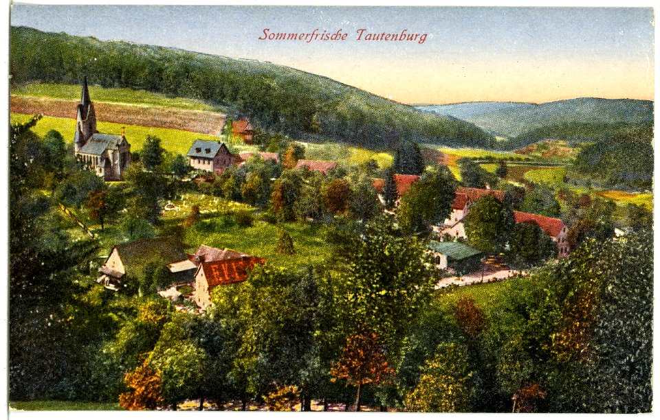 21209-Tautenburg-1919-Blick auf Tautenburg-Brück & Sohn Kunstverlag