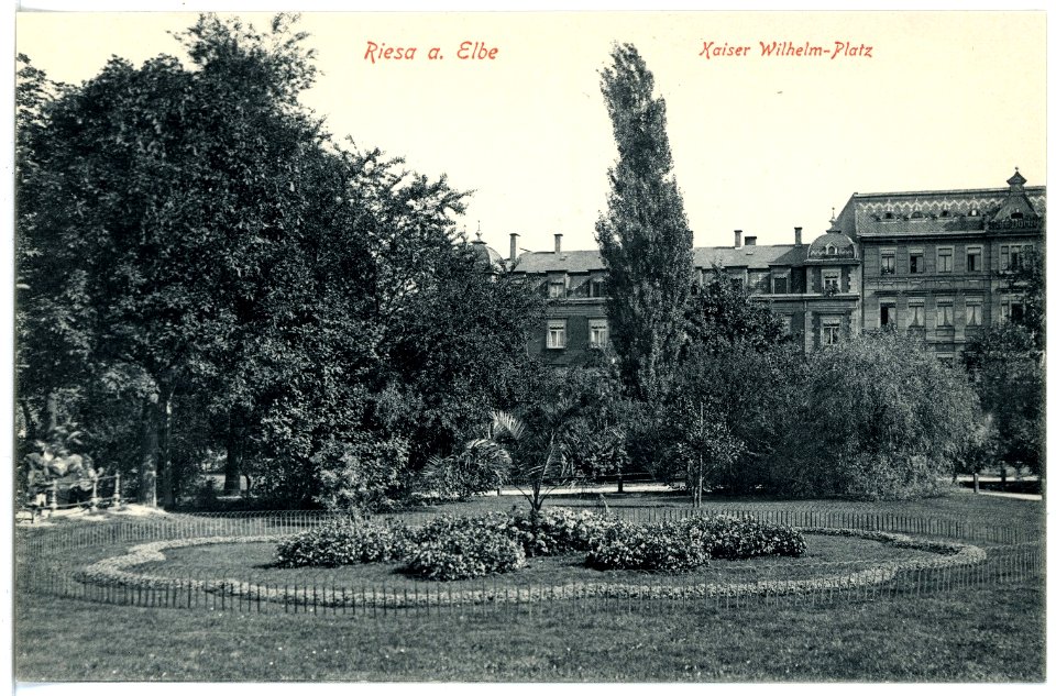 16989-Riesa-1913-Kaiser-Wilhelm-Platz-Brück & Sohn Kunstverlag