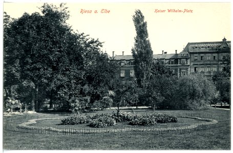 16989-Riesa-1913-Kaiser-Wilhelm-Platz-Brück & Sohn Kunstverlag
