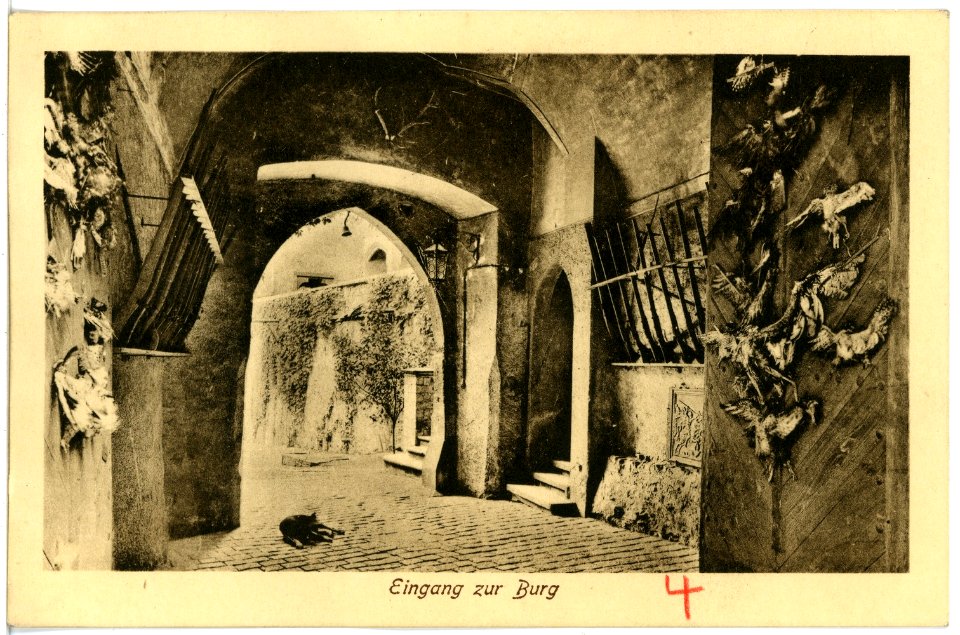 16588-Kriebstein-1913-Eingang zur Burg Kriebstein-Brück & Sohn Kunstverlag