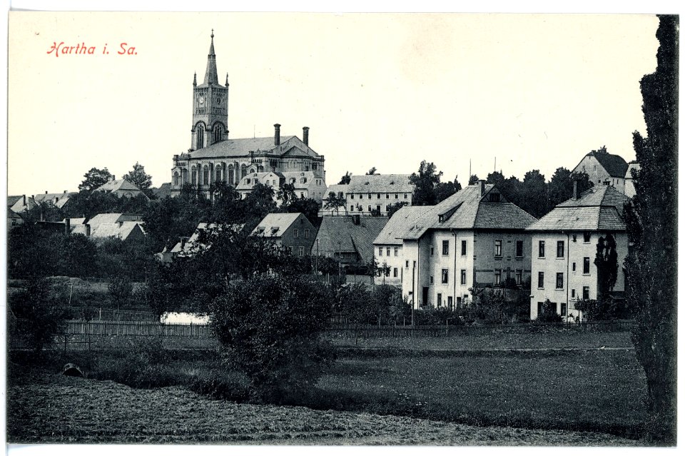 16625-Hartha-1913-Blick auf Hartha-Brück & Sohn Kunstverlag