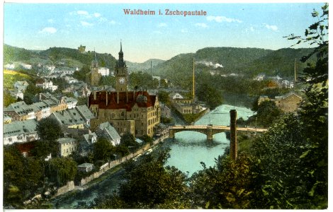 16801-Waldheim-1913-Blick auf Waldheim-Brück & Sohn Kunstverlag photo