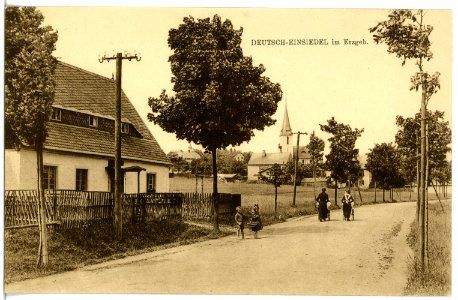 21114-Deutsch-Einsiedel-1919-Dorfstraße-Brück & Sohn Kunstverlag
