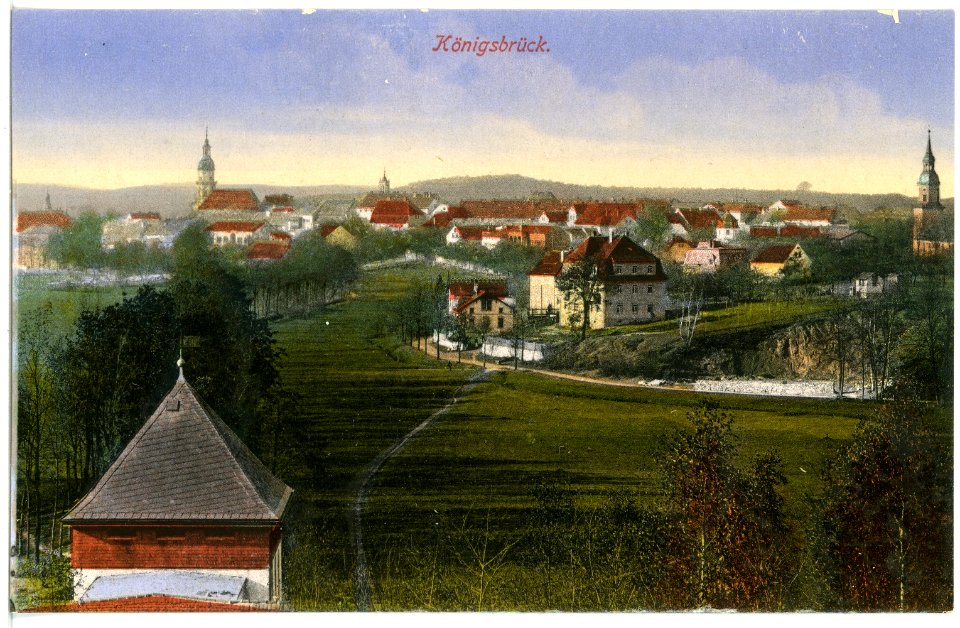 17394-Königsbrück-1914-Blick auf Königsbrück-Brück & Sohn Kunstverlag