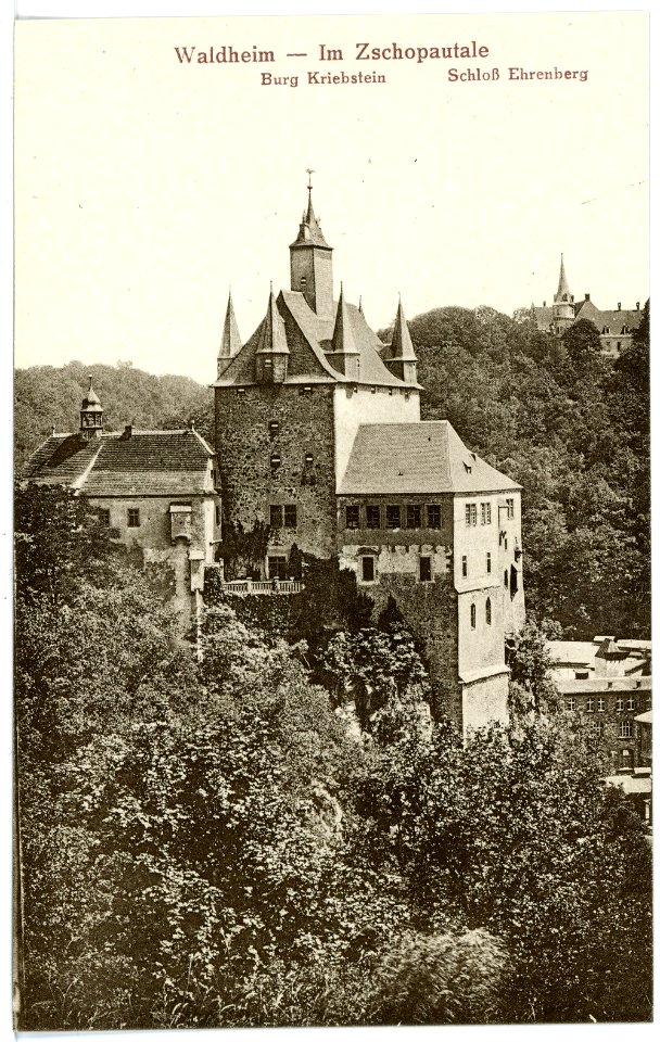 16592-Kriebstein-1913-Burg Kriebstein und Schloß Ehrenberg-Brück & Sohn Kunstverlag