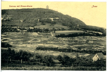 21250-Jena-1919-Tatzena mit Bismarckturm-Brück & Sohn Kunstverlag