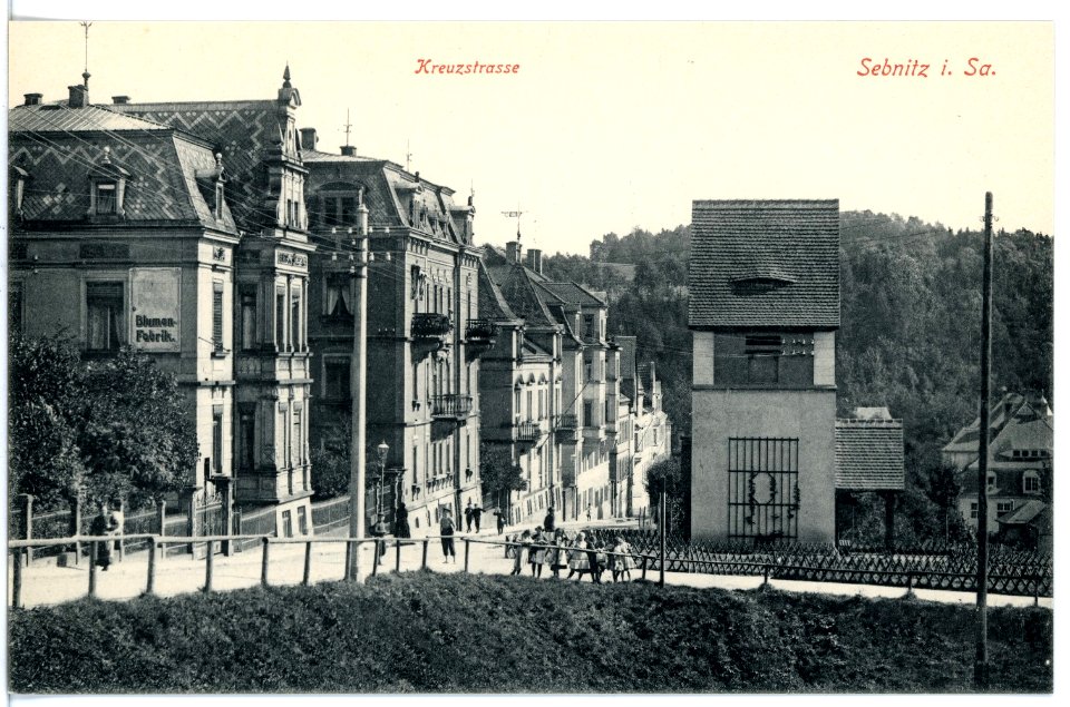 16917-Sebnitz-1913-Kreuzstraße-Brück & Sohn Kunstverlag