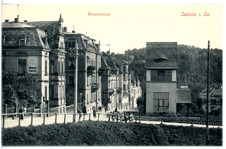 16917-Sebnitz-1913-Kreuzstraße-Brück & Sohn Kunstverlag