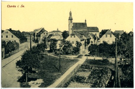 21325-Ostritz-1919-Blick auf Ostritz-Brück & Sohn Kunstverlag