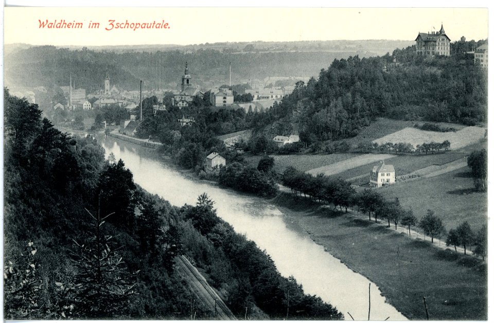 16617-Waldheim-1913-Blick auf Waldheim-Brück & Sohn Kunstverlag